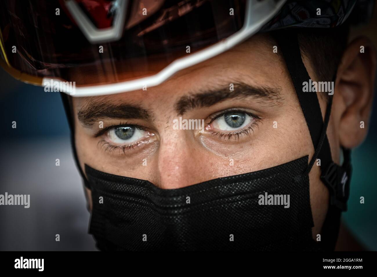 Slovakian Peter Sagan of Bora-Hansgrohe pictured at the start of the first stage of the Benelux cycling tour, 169,6 km from Surhuisterveen to Dokkum, Stock Photo