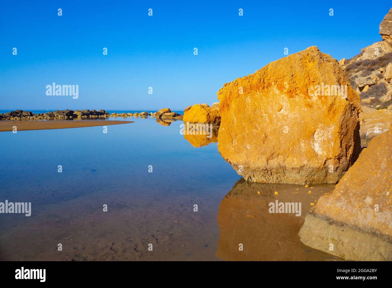 Beach of Capo Rossello in Realmonte, Agrigento. Sicily Stock Photo - Alamy