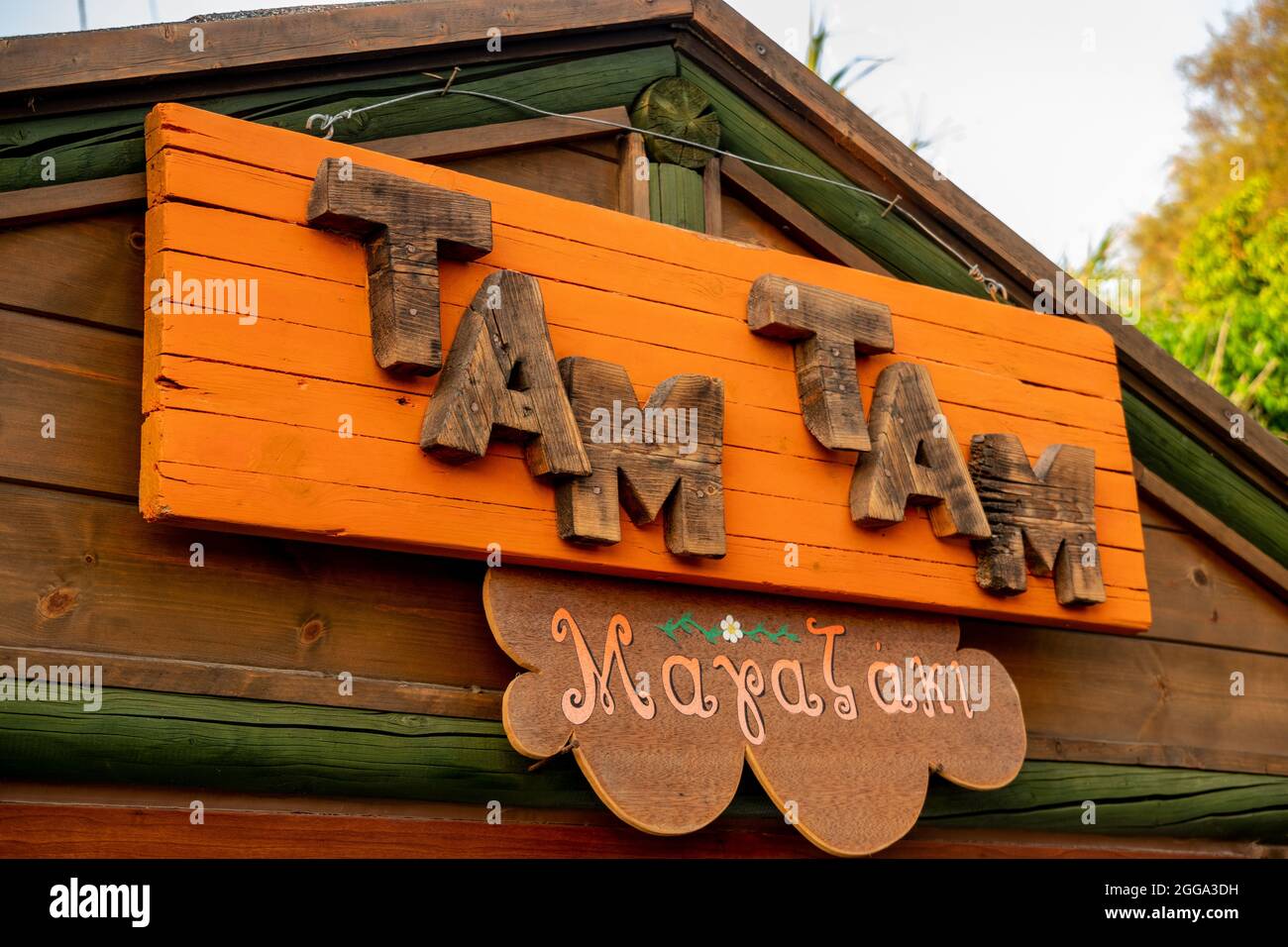 Front of the Tam Tam Souvenir Shop on Kos Stock Photo