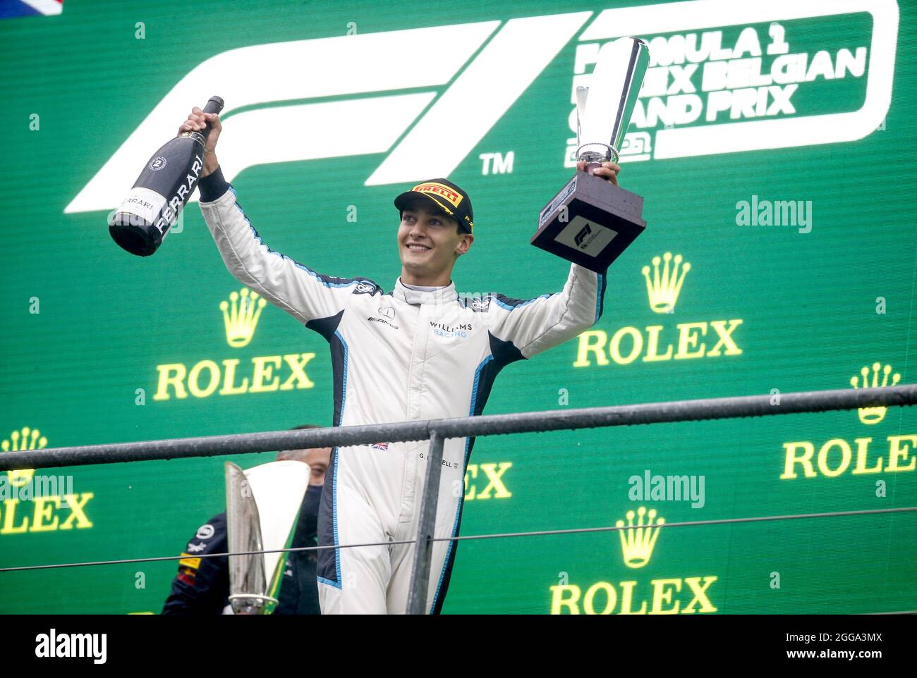 George Williams Racing RUSSELL George (gbr), Williams Racing F1 FW43B, portrait podium during ...
