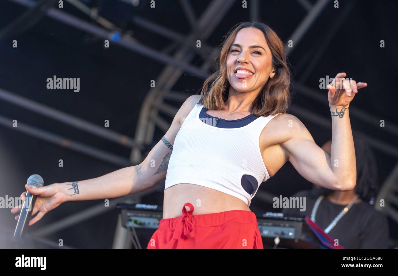 Mel C at Victorious Festival 2021, Portsmouth, Hampshire, UK. 29 Aug 2021. Credit: Charlie Raven/Alamy Live News Stock Photo