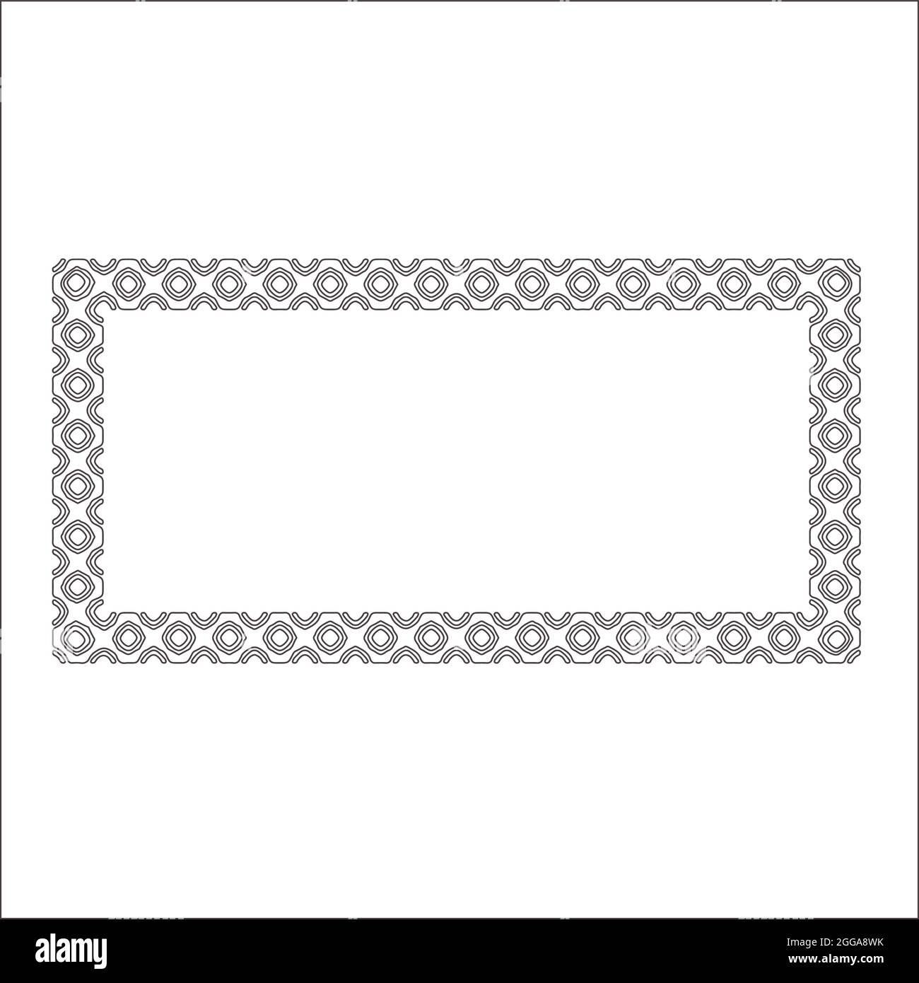 Decorative line art frames for design template. Elegant element for ...