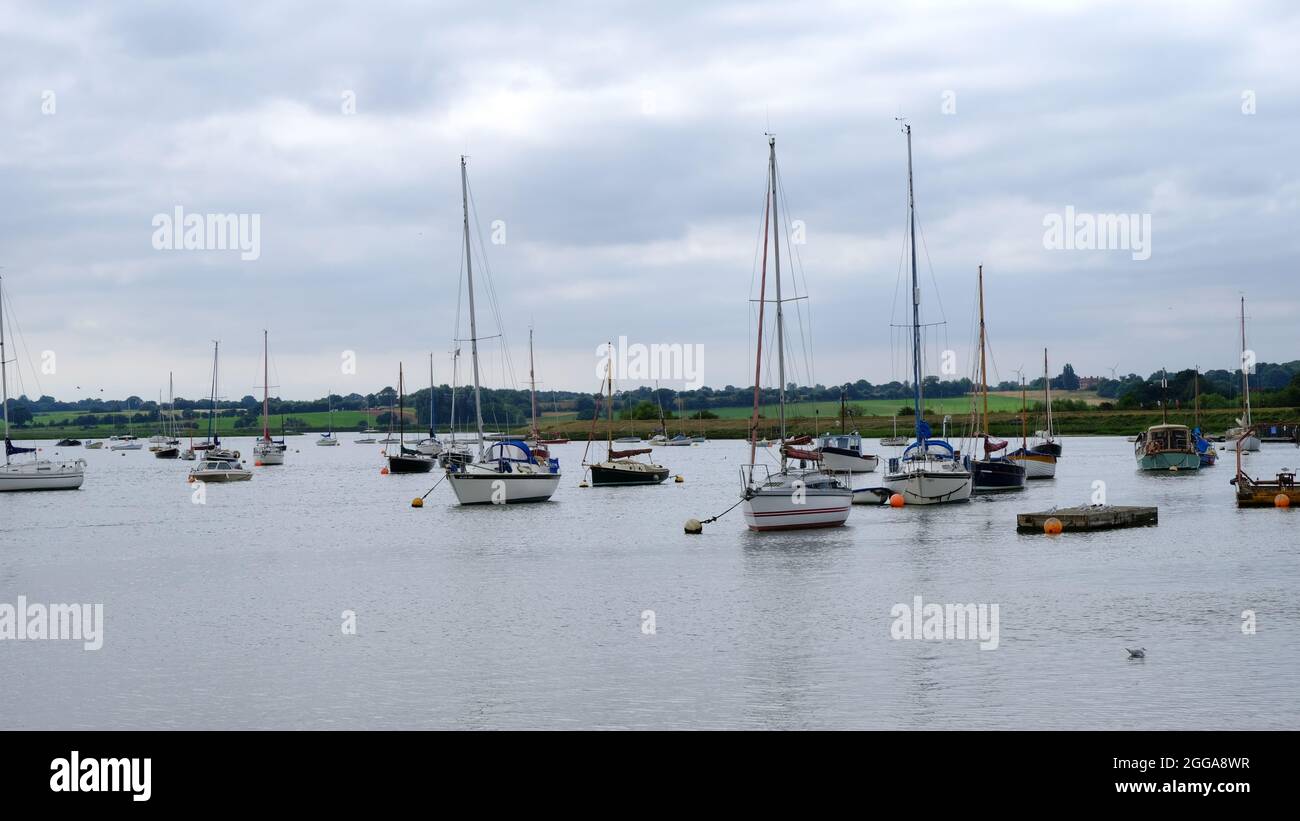 Woodbridge Suffolk East Anglia a gem of a village with close associations to Anglo Saxon finds Stock Photo