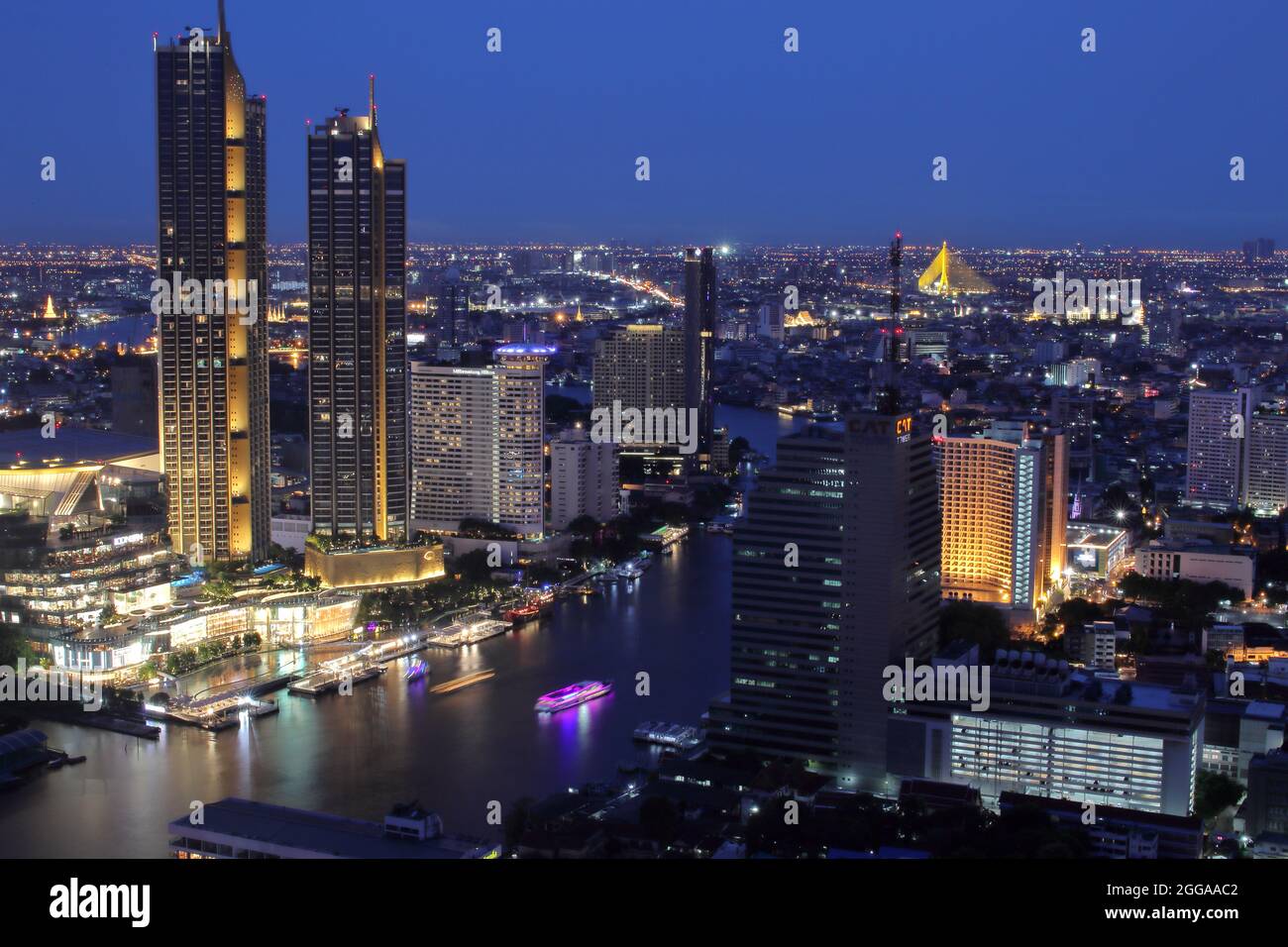The Cityscape of Bangkok Thailand in the Night Stock Photo - Alamy