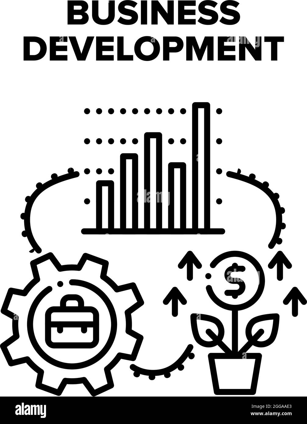 Business Development Vector Concept Illustration Stock Vector Image