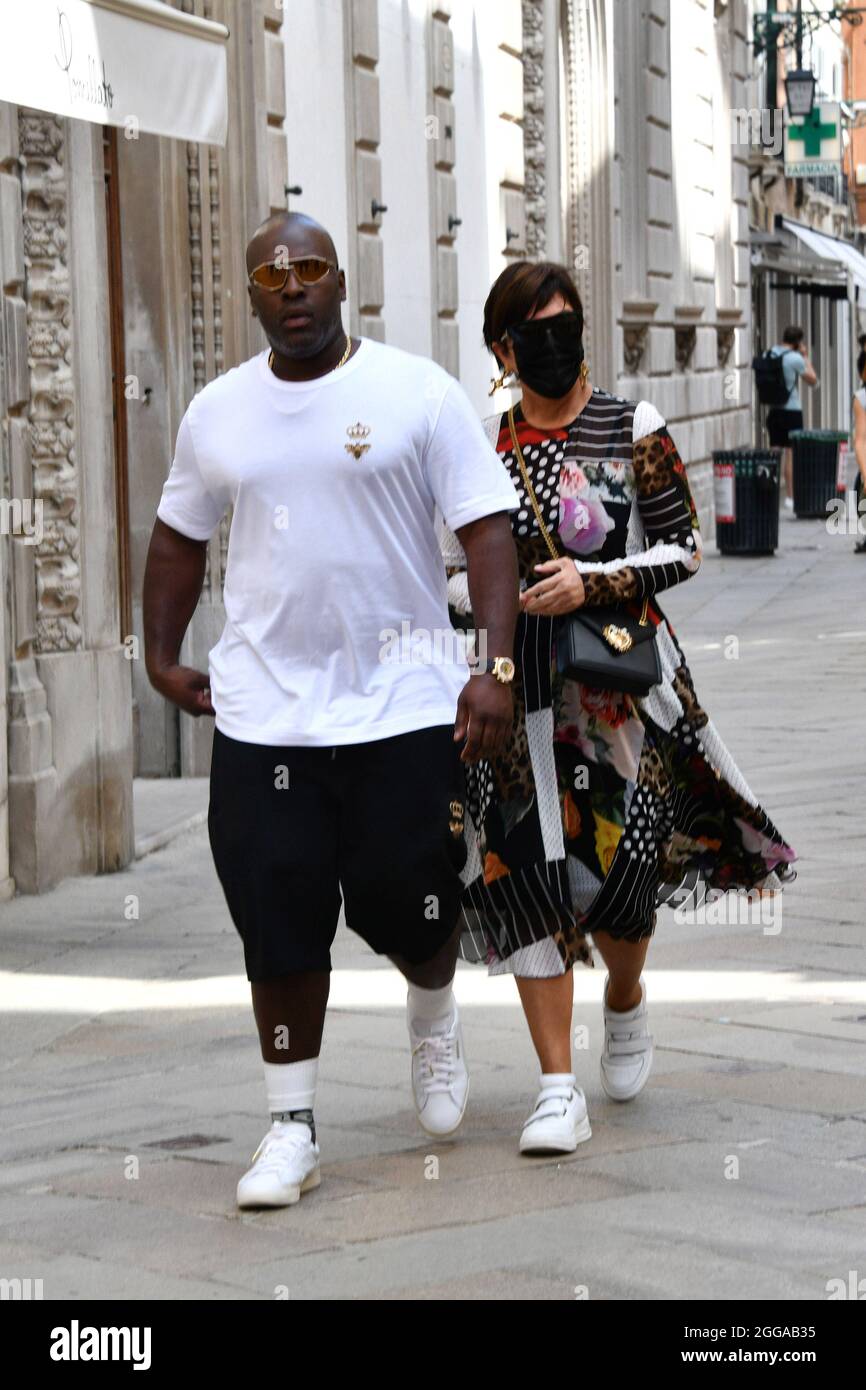 Venice, Italy. 30th Aug, 2021. Venice, Dolce & Gabbana Pictured Event: Kris  Jenner and Corey Gamble Credit: Independent Photo Agency Srl/Alamy Live  News Stock Photo - Alamy