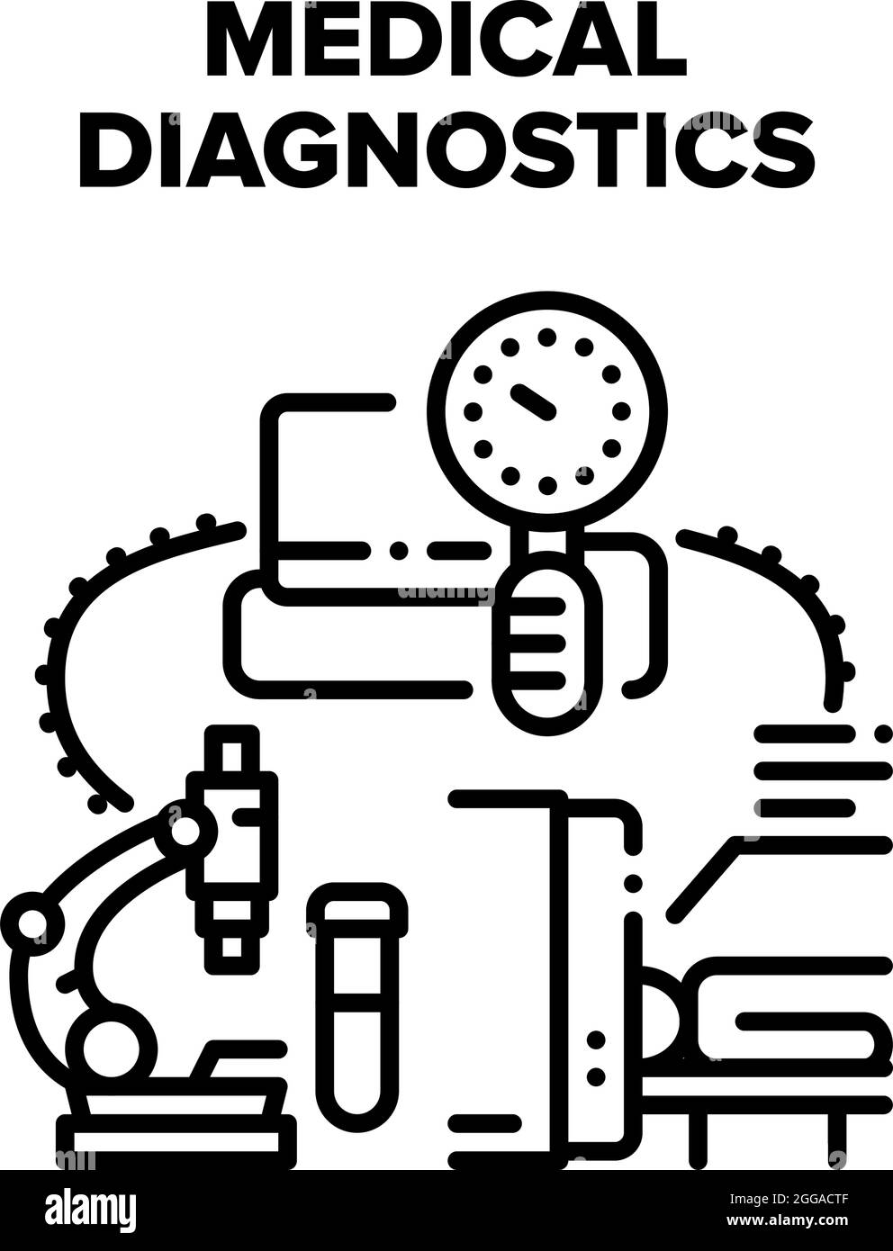 Medical Diagnostics Vector Concept Illustration Stock Vector Image