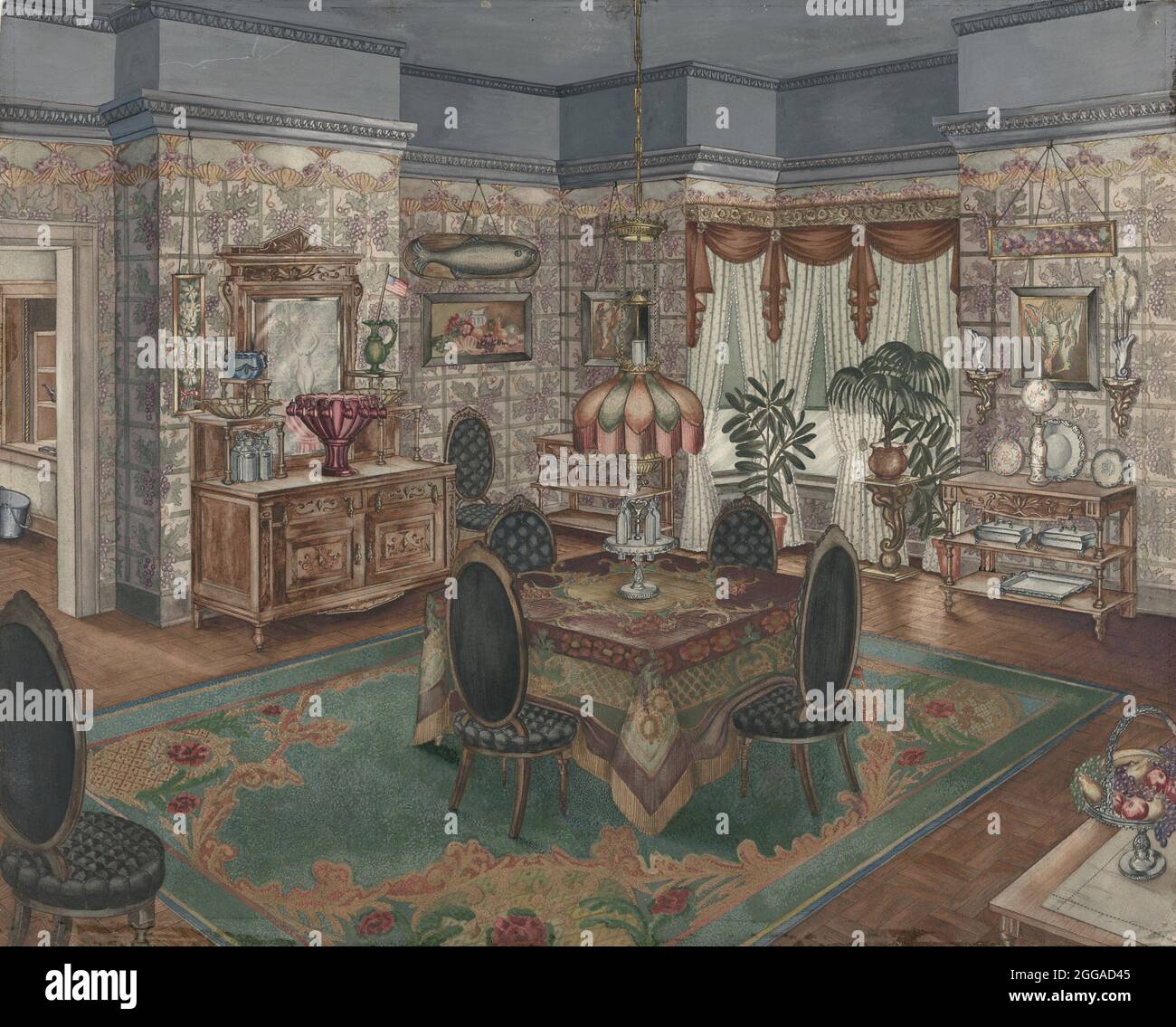 American drawing room 1930s hi-res stock photography and images - Alamy