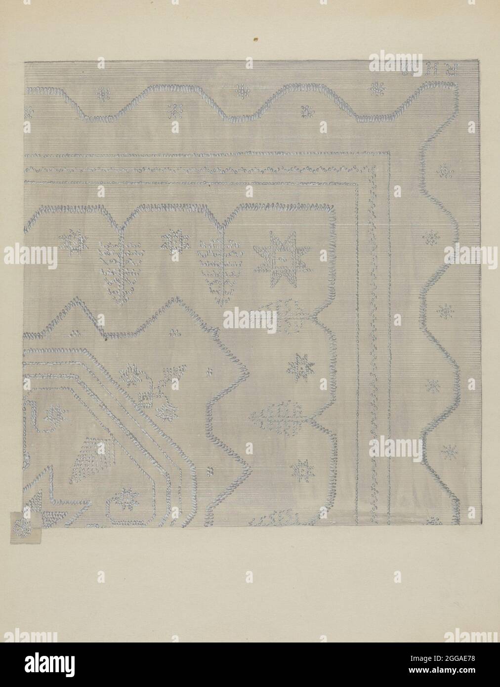 Candlewick Coverlet (Woven), c. 1936 Stock Photo Alamy