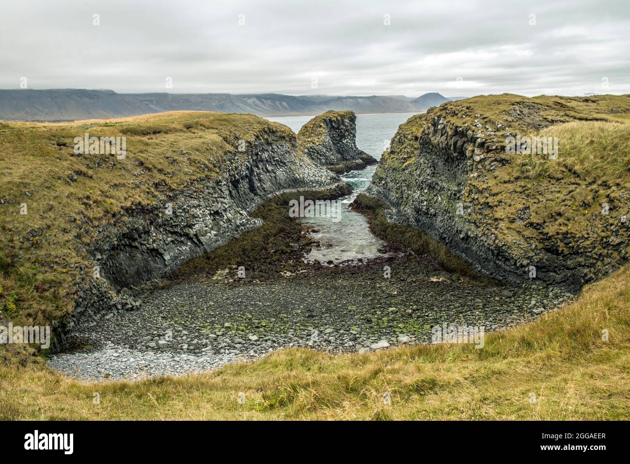 Arnastapi Coastline on Snaefelsnes on the west coast of Iceland Stock Photo