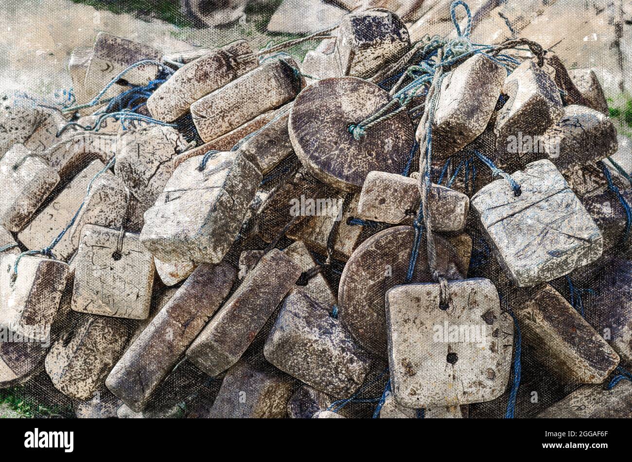 Commercial fishing nets cork floats hi-res stock photography and images -  Alamy