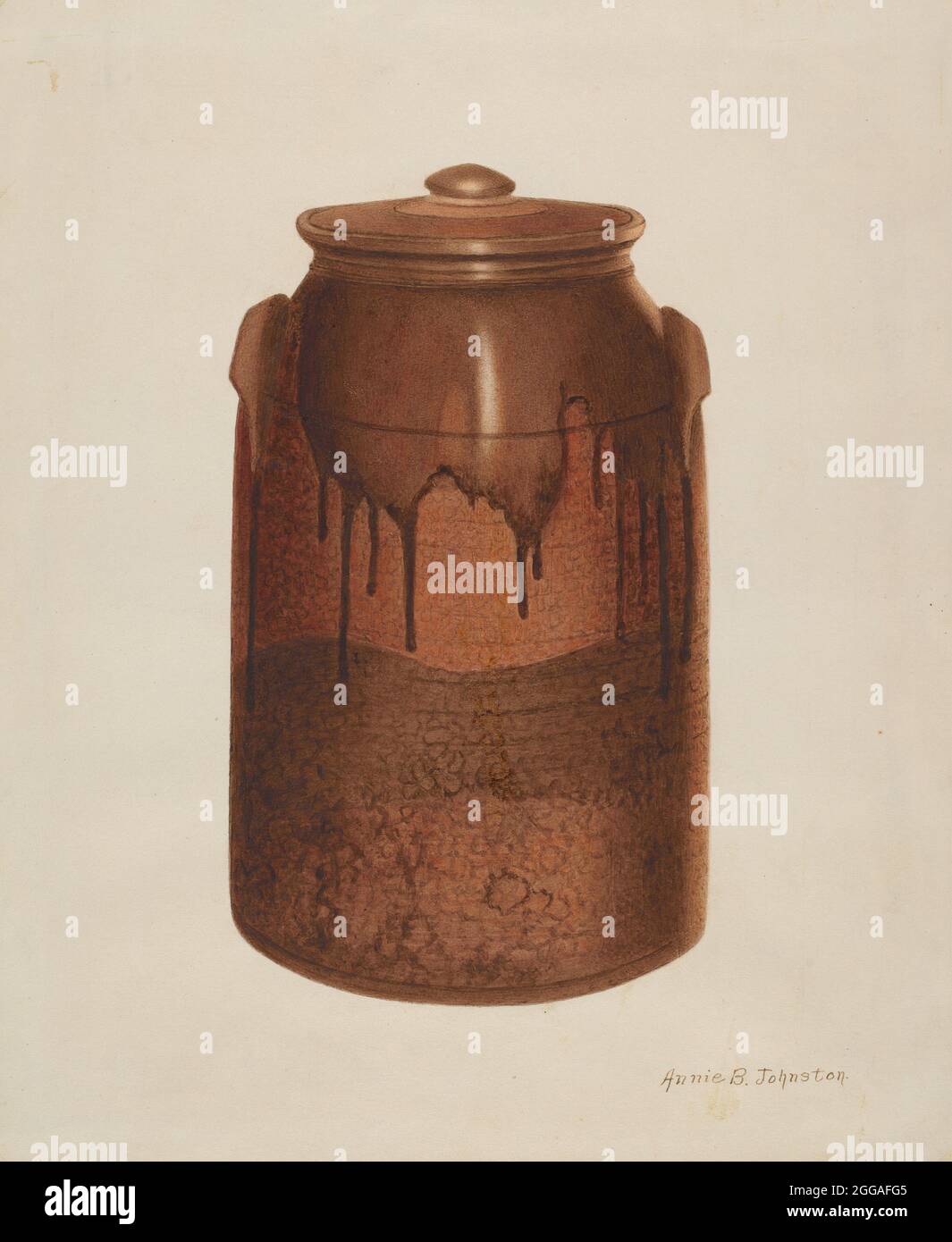 Pottery Jar with Lid, c. 1938 Stock Photo Alamy