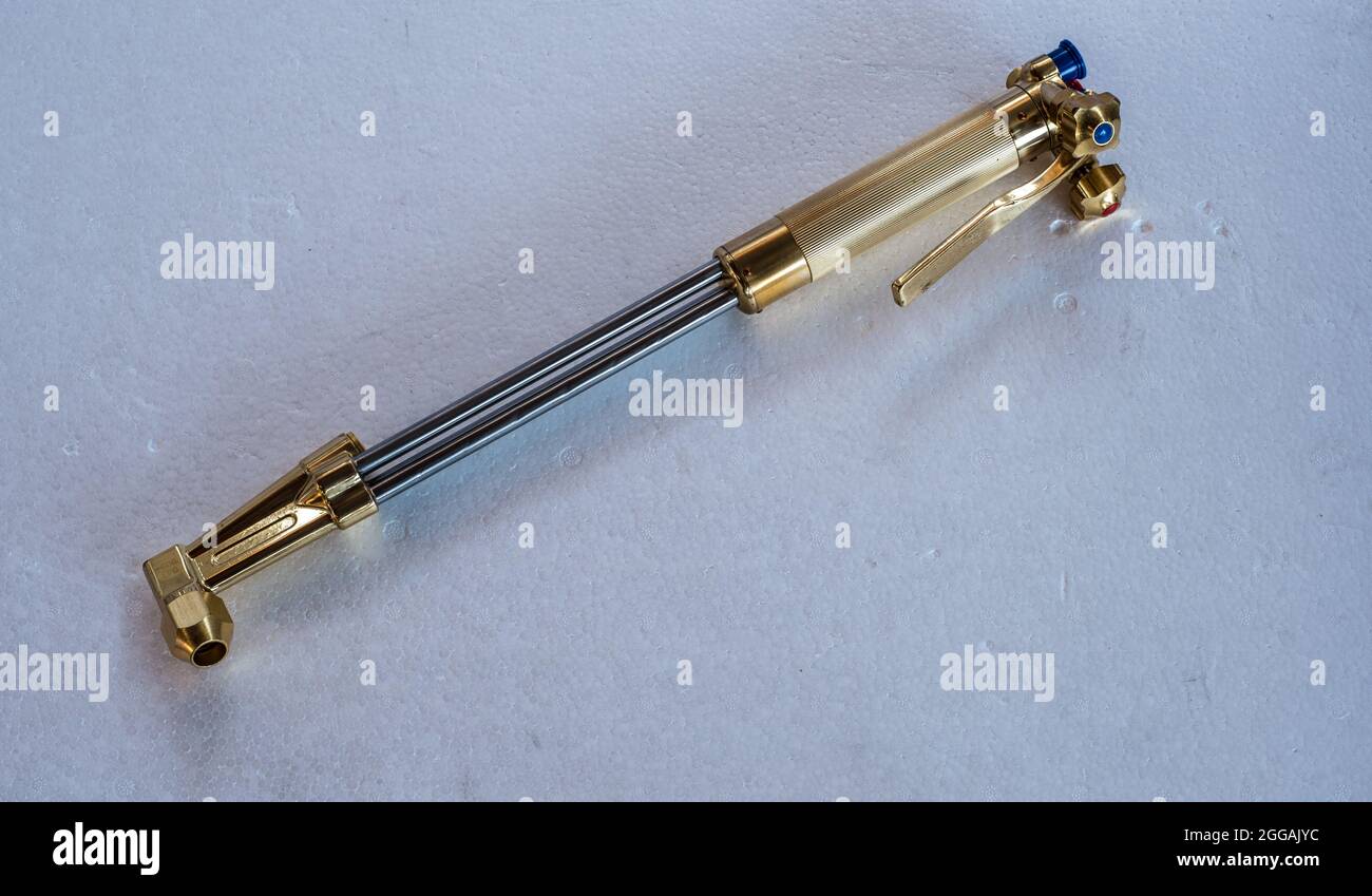 Flow rate gauge on white background Stock Photo Alamy