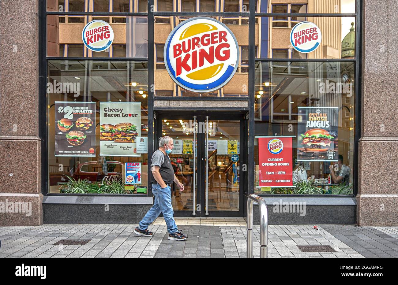 Burger king restaurant in belfast hires stock photography and images
