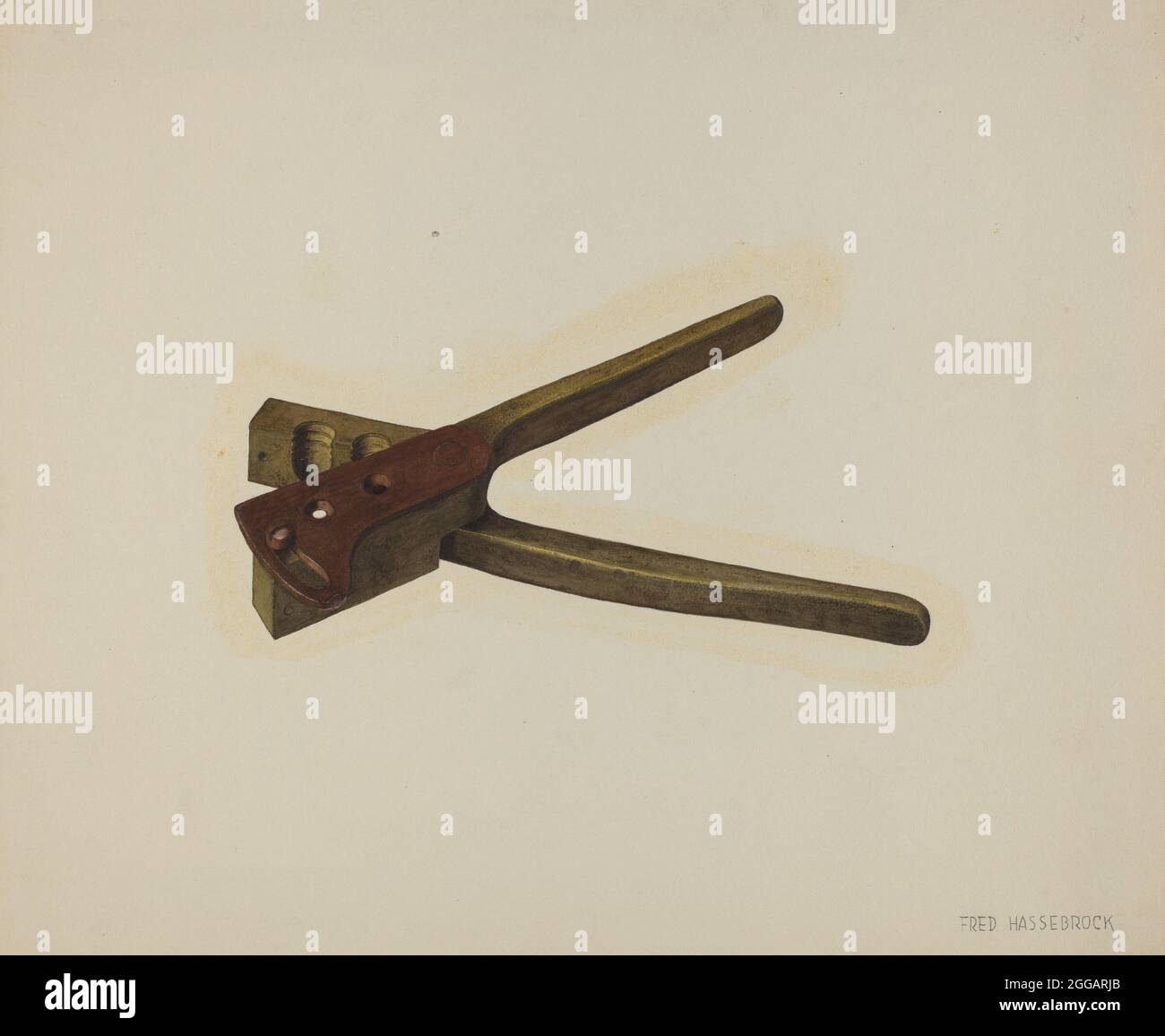 Brass Bullet Mold, c. 1940 Stock Photo Alamy