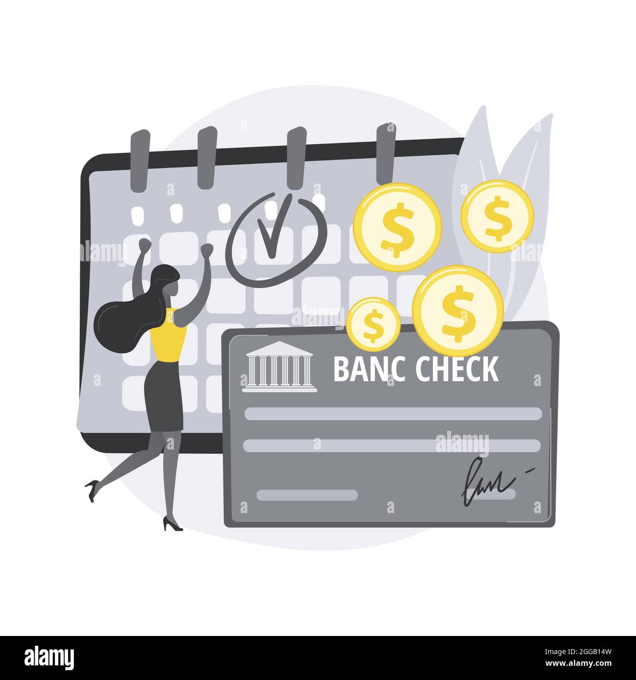 Paycheck abstract concept vector illustration Stock Vector Image & Art ...