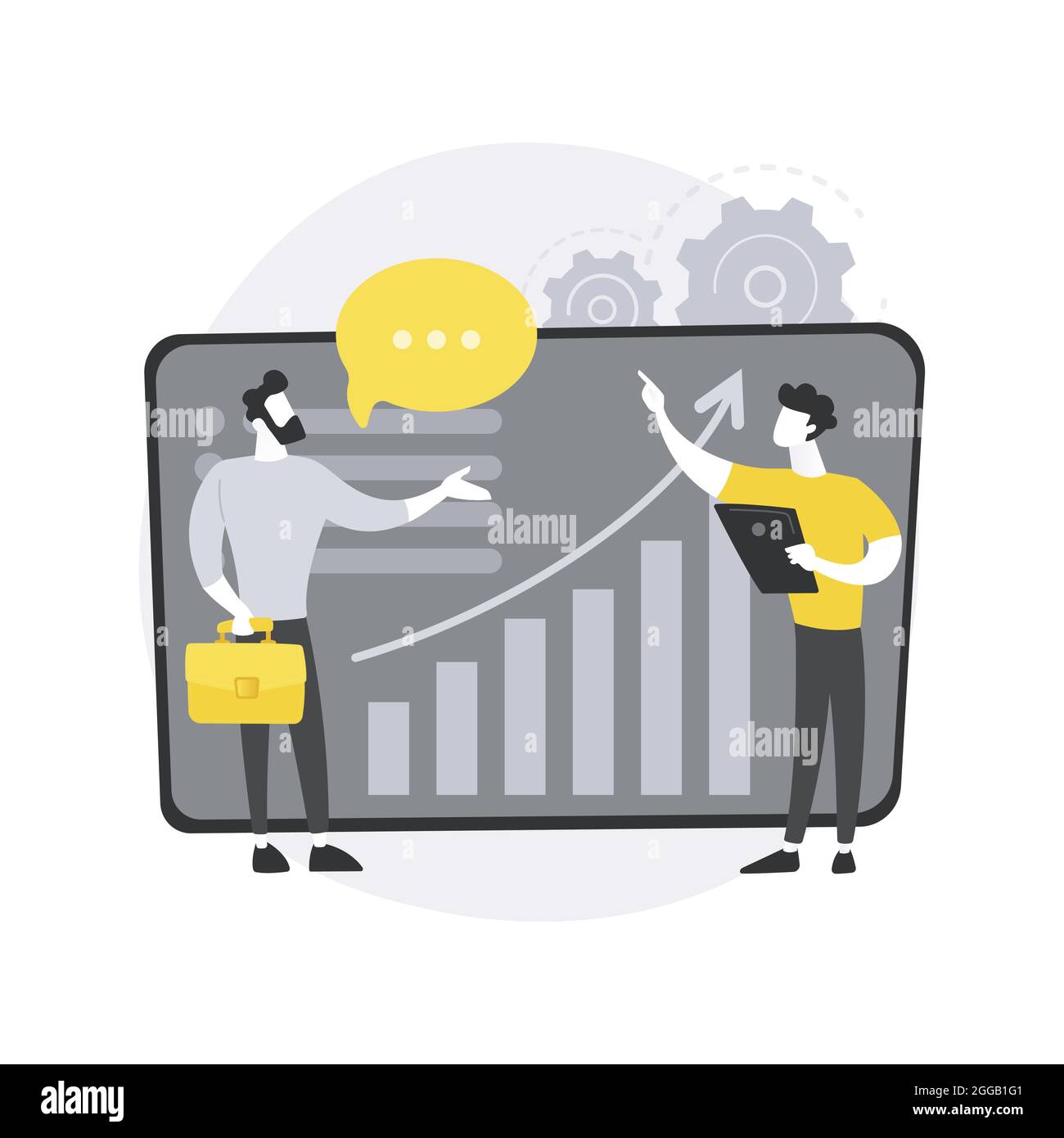 Consulting abstract concept vector illustration. Stock Vector