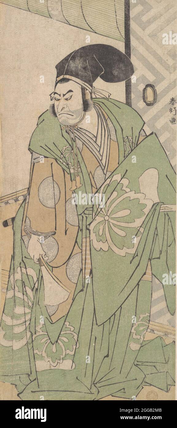 The First Nakamura Nakazo in the Role of Ko no Moronao, June 1786. Stock Photo