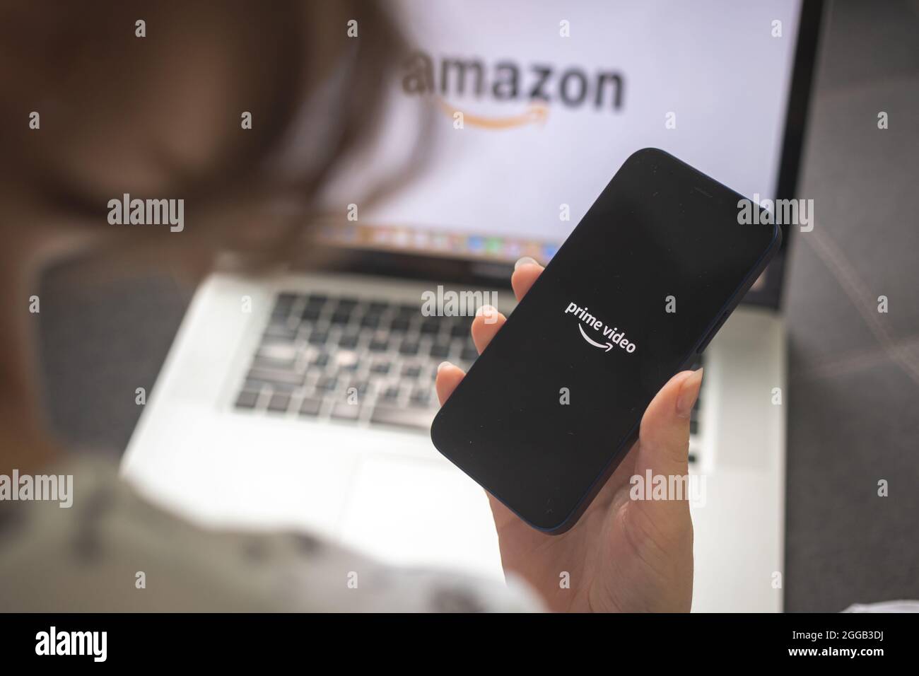 Amazon prime video app icon hires stock photography and images Alamy