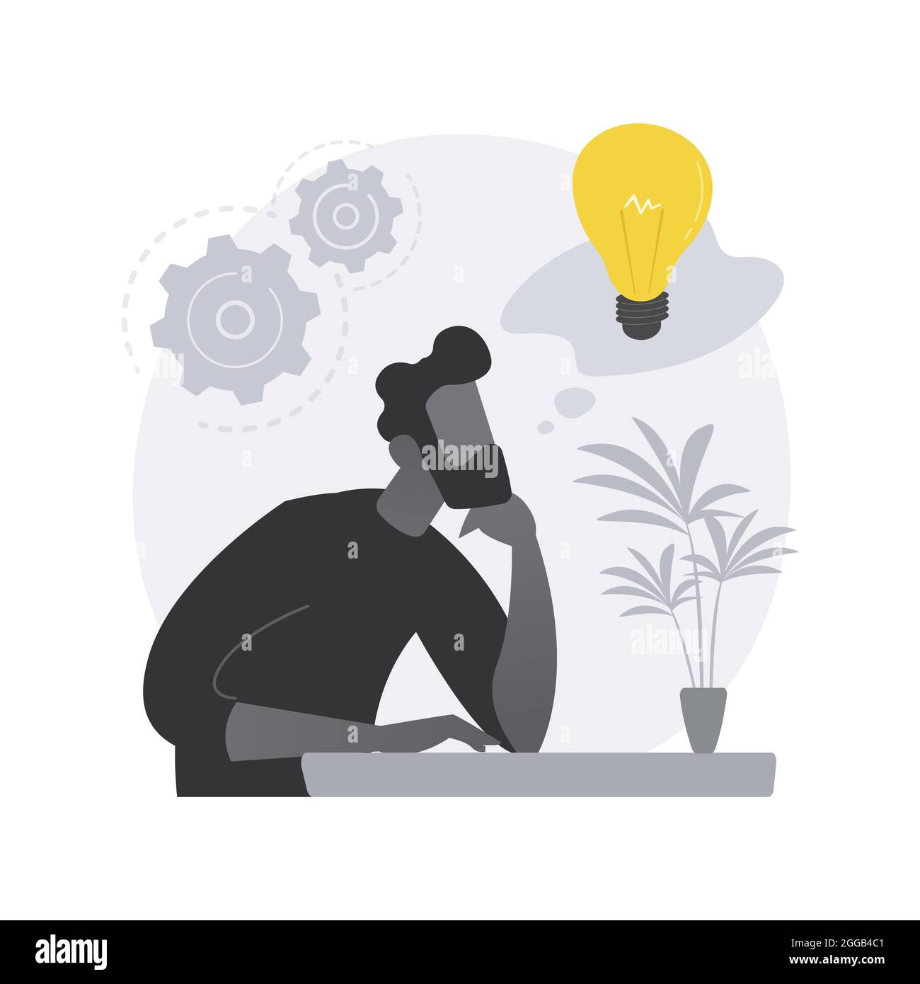 Critical thinking illustration Stock Vector Images Alamy