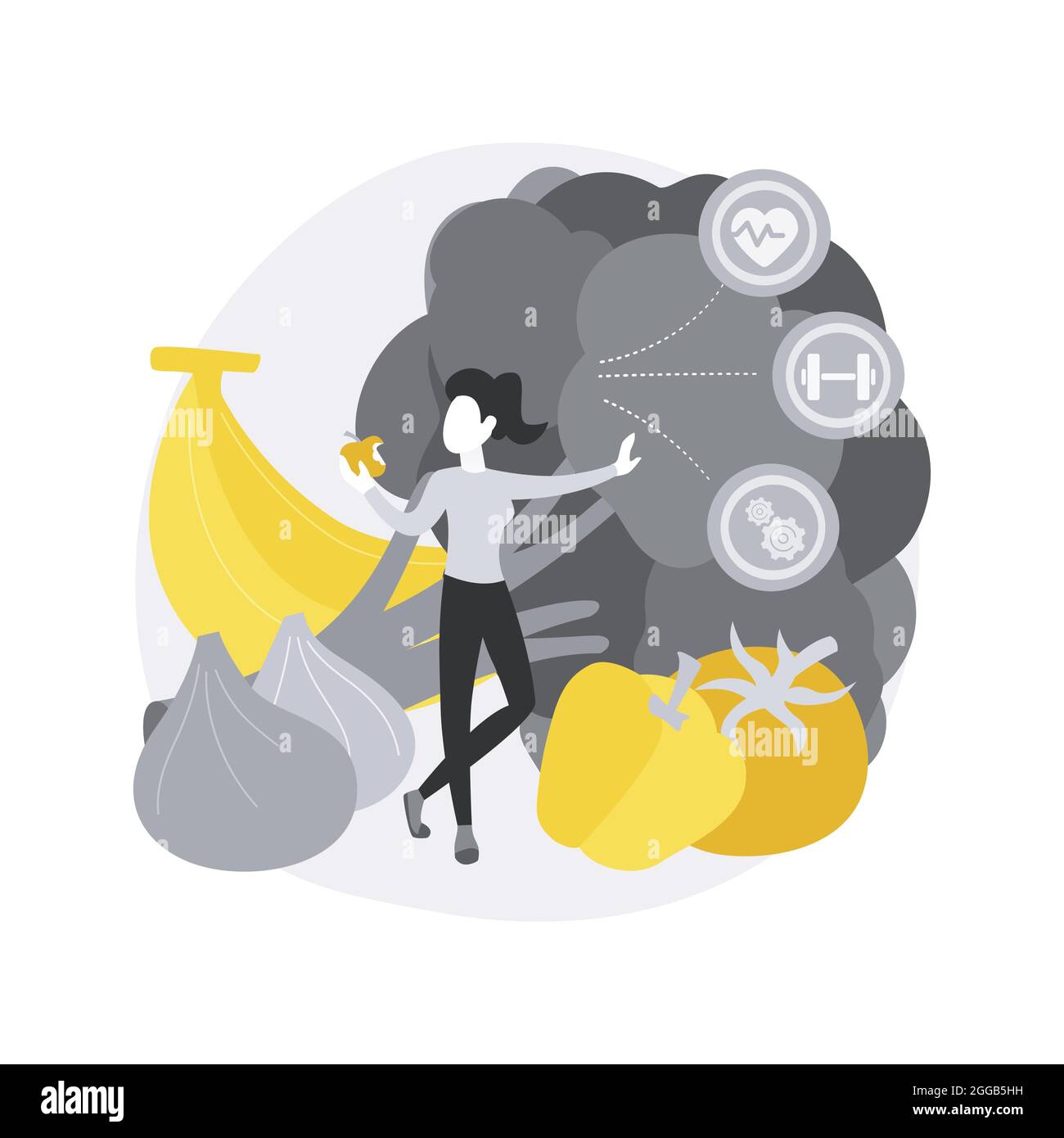 Raw veganism abstract concept vector illustration Stock Vector Image ...