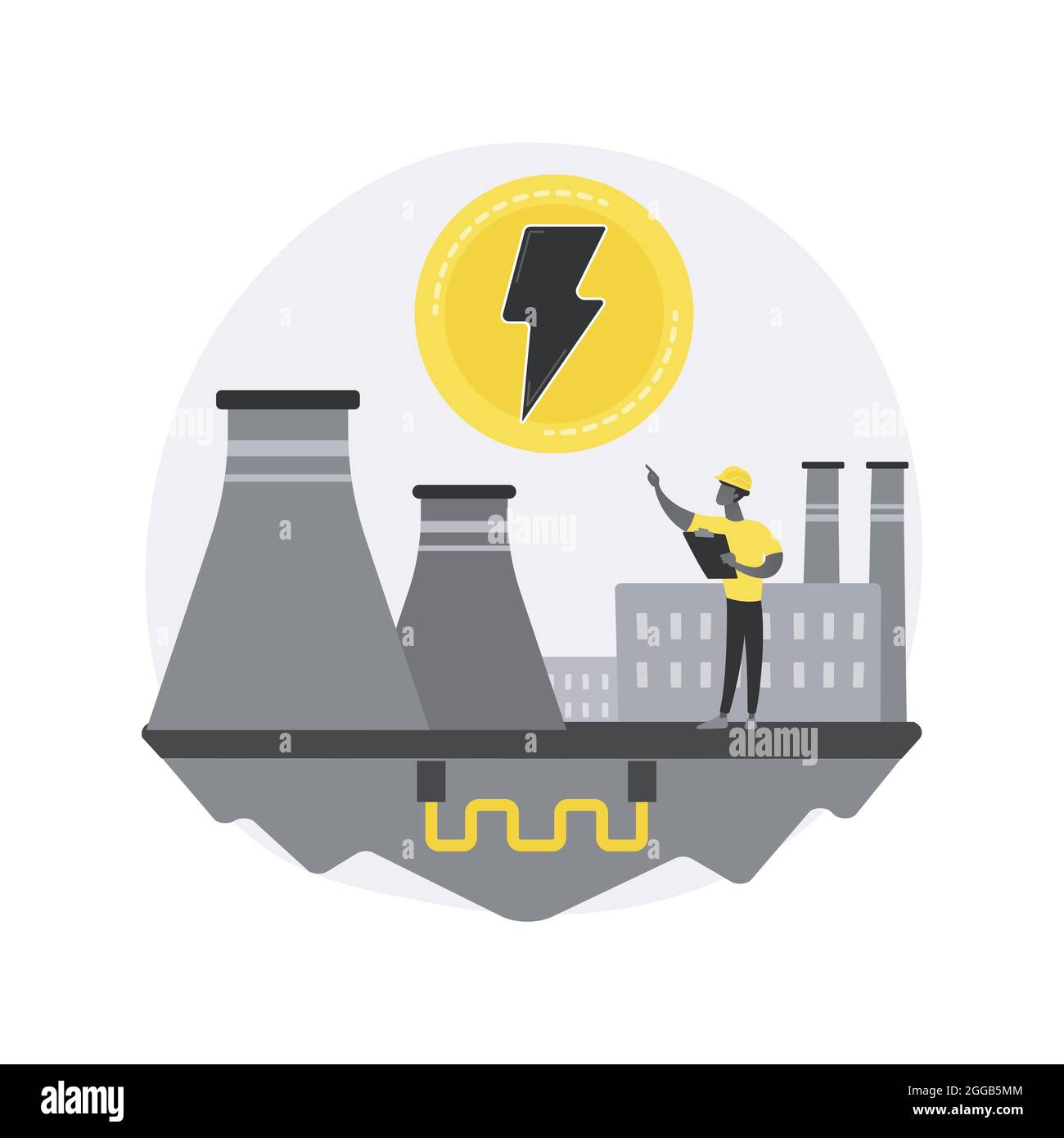 Geothermal Energy Stock Vector Images - Alamy