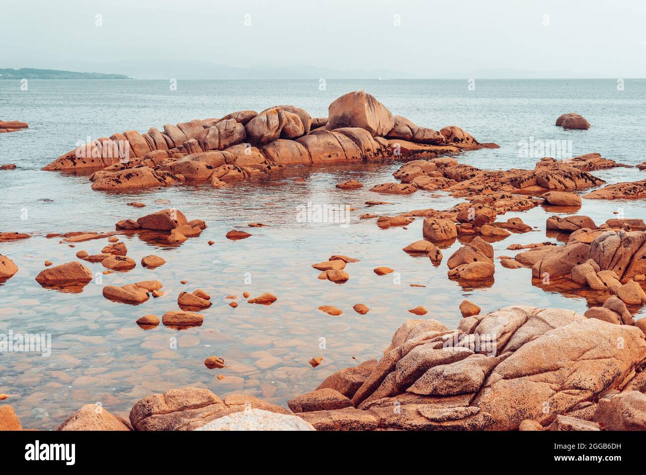 Mediterrenan Rocks Landscape of a mediterranean coastline with granite rocks Stock Photo ...