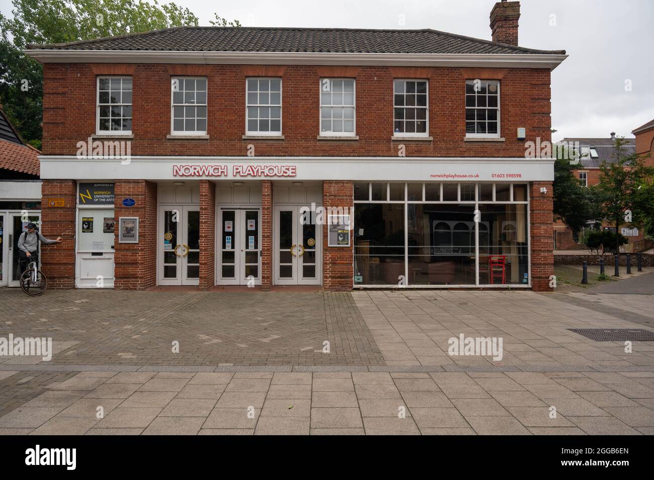 A view of the Norwich Playhouse Theatre on Saint Street Norwich