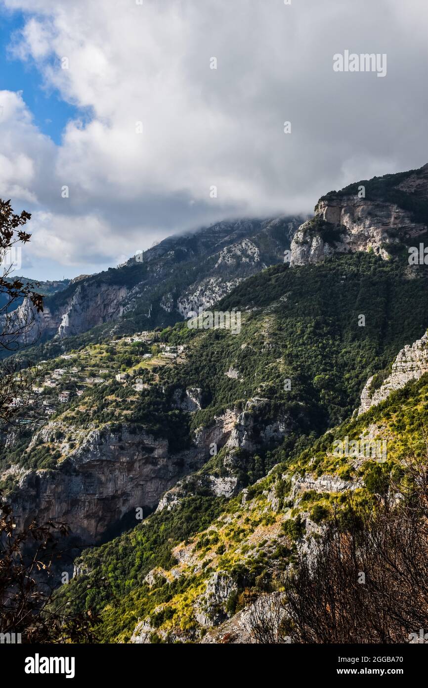 Hiking the trail of Sentiero degli Dei (Path of Gods), Amalfi Coast ...