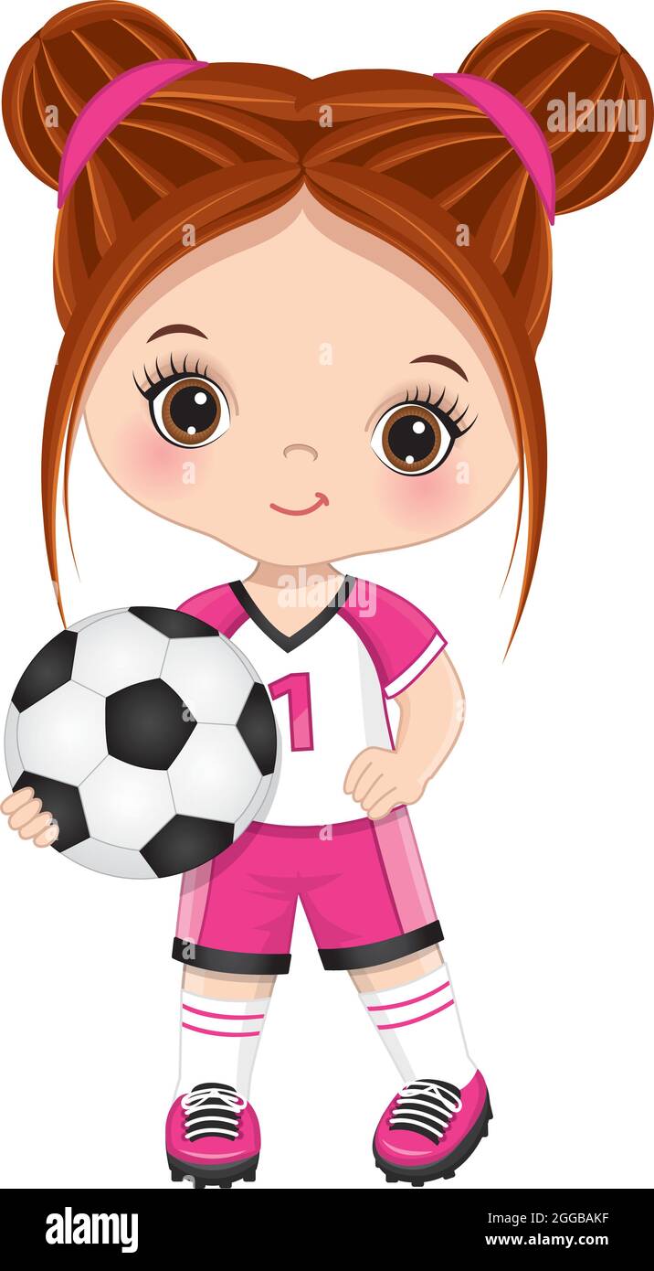 Cute caucasian baby playing soccer Stock Vector Images - Alamy