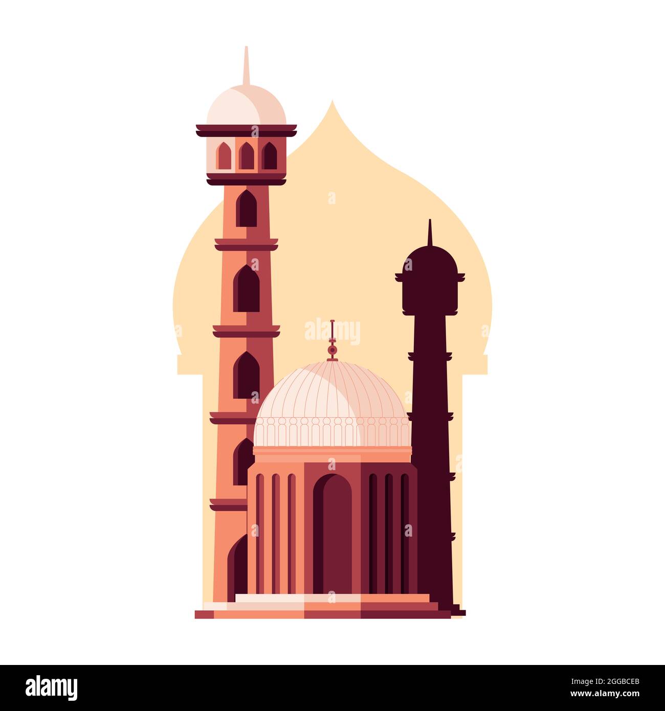 facade of muslim mosque facade Stock Vector Image & Art - Alamy