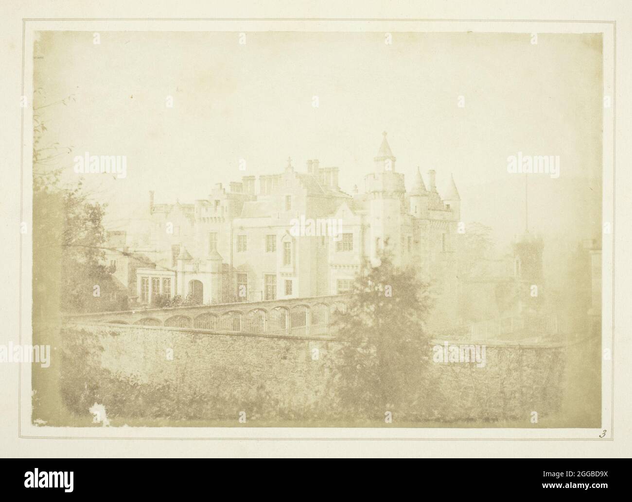 Abbotsford, 1844. A work made of salted paper print, plate iii from the album &quot;sun pictures in scotland&quot; (1845). Stock Photo