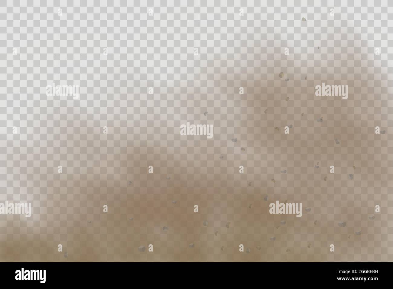 Collected Dust Vector Realistic vector isolated on transparent background. Dust cloud with ...
