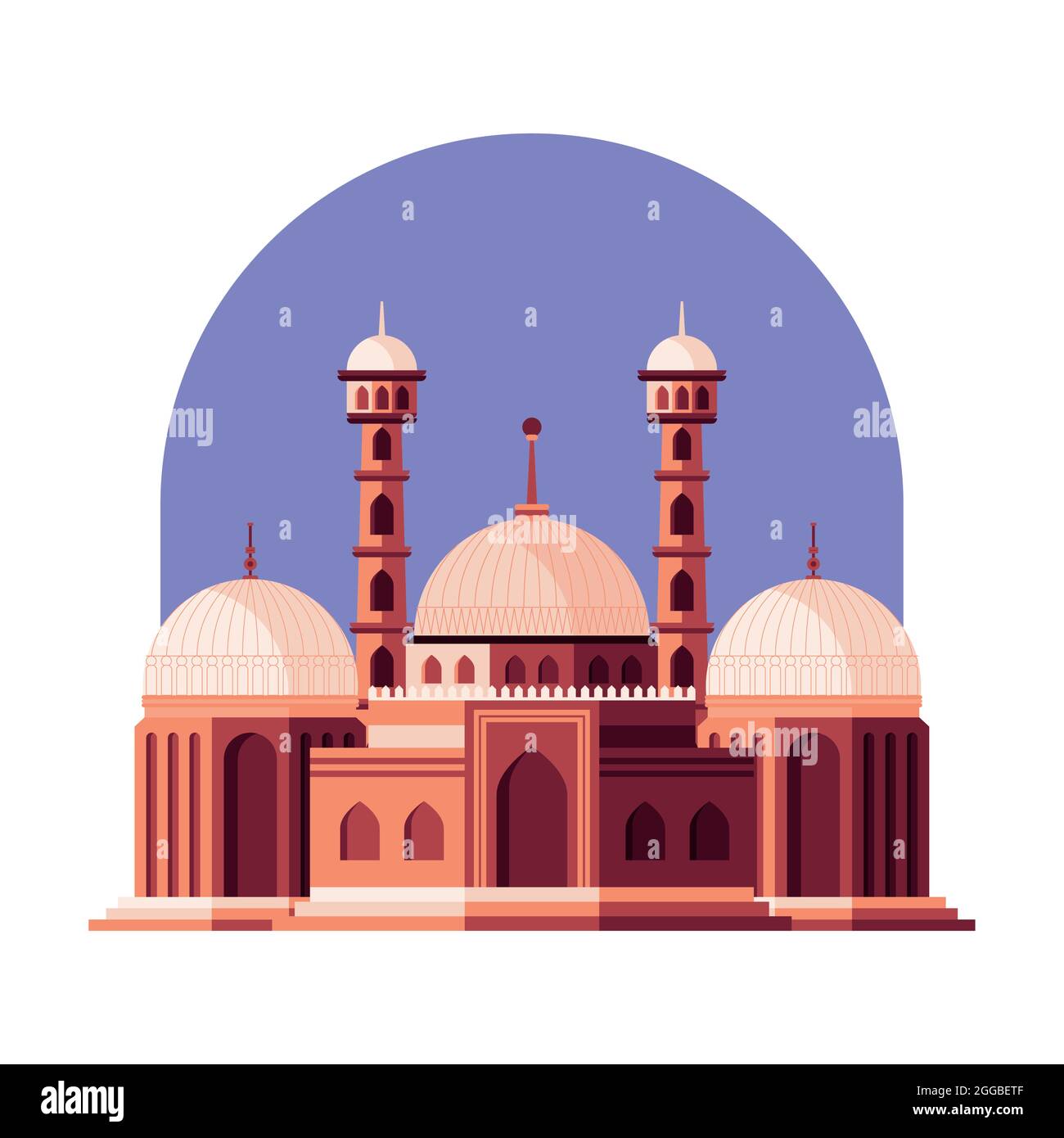 facade of sacred muslim mosque Stock Vector Image & Art - Alamy