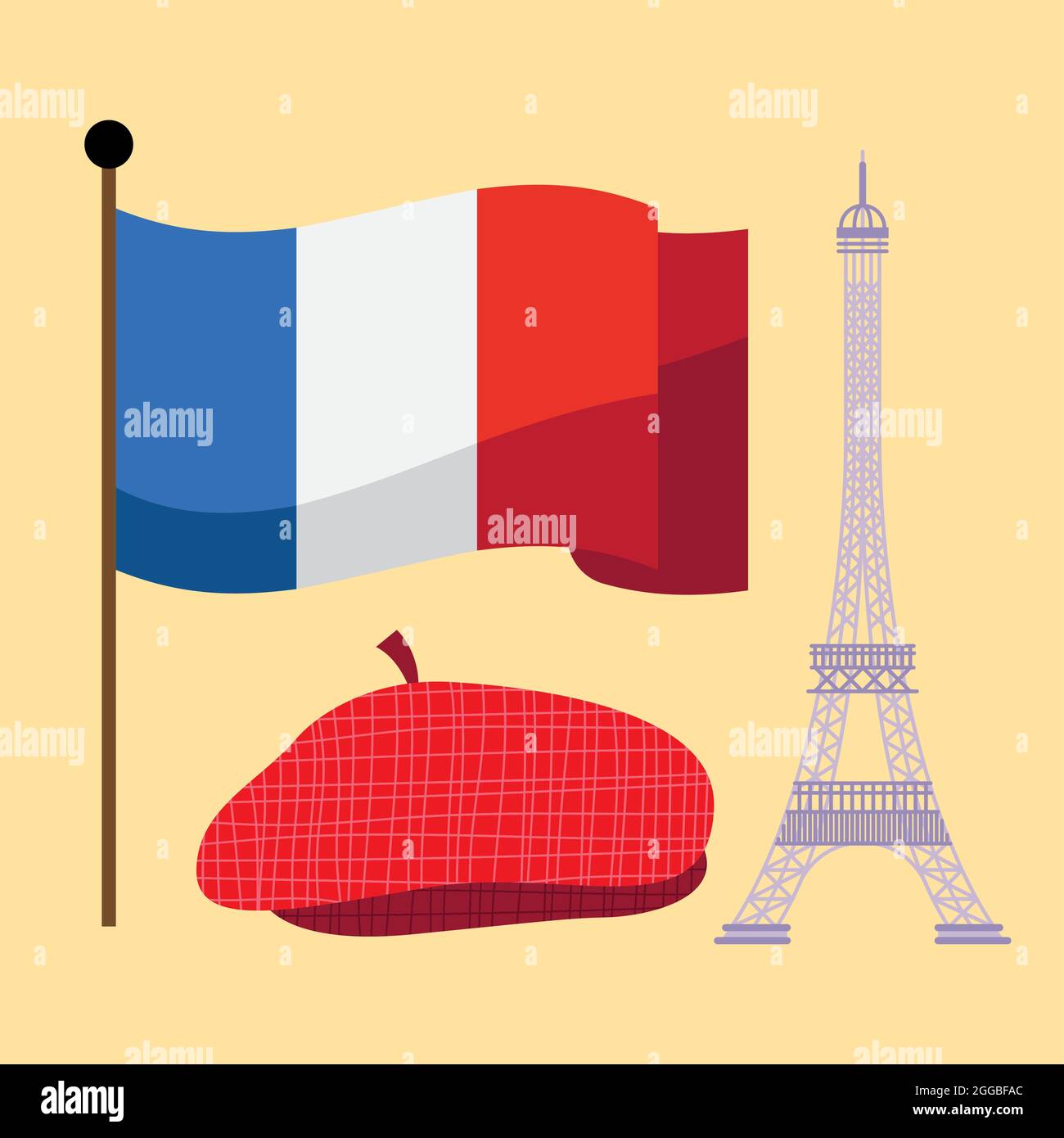 set of france traditional icons Stock Vector Image & Art - Alamy