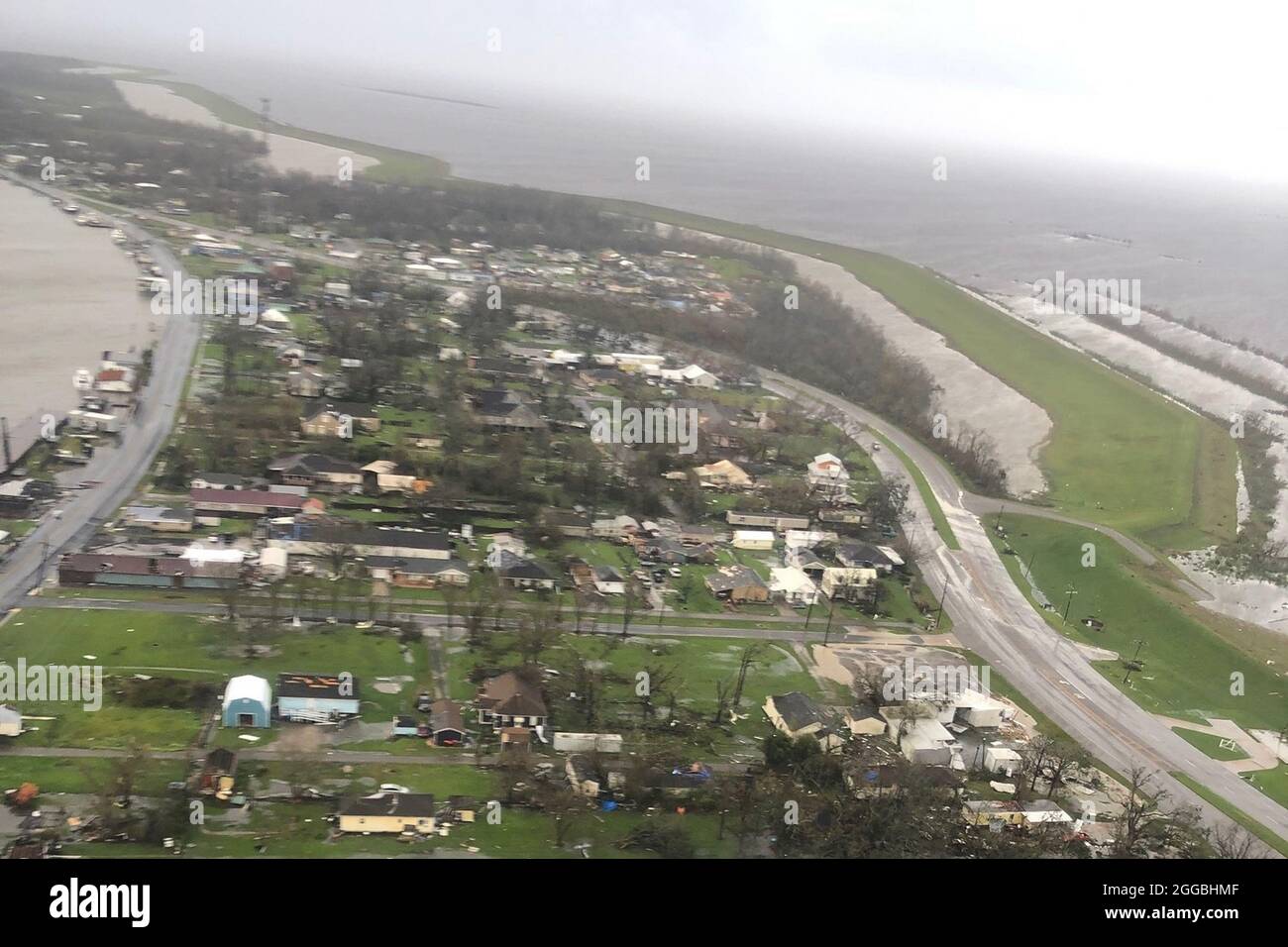 Galliano, United States. 30th Aug, 2021. The U.S. Coast Guard conducts