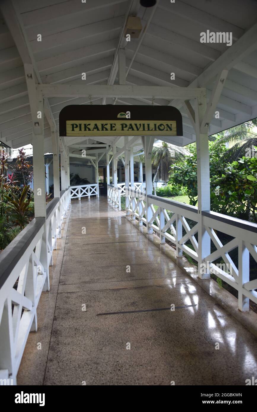 Oahu, HI U.S.A. 6/4&7/2021. Waimea Valley Visitors Center. Waimea