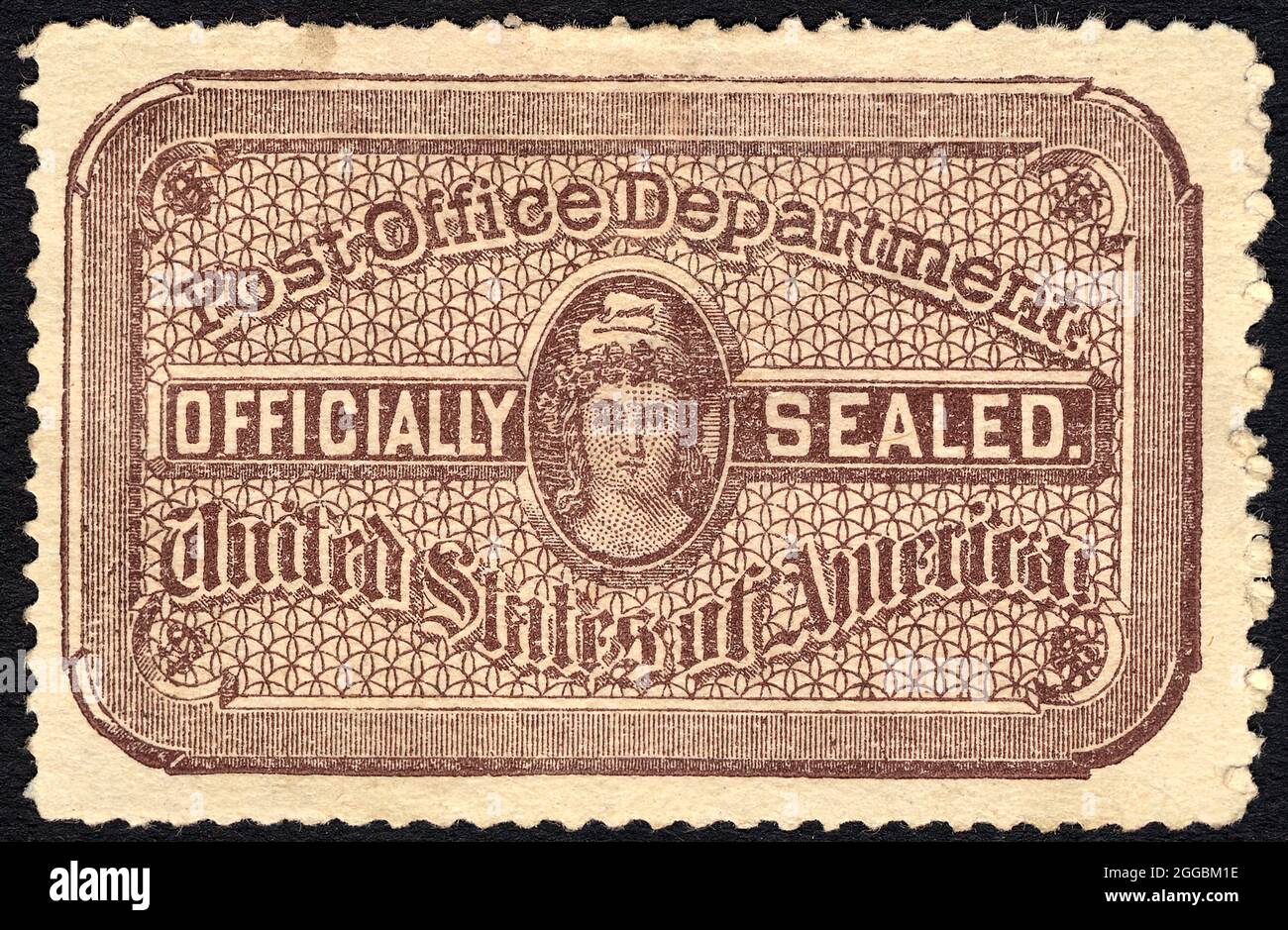Post Office seal, 1889 Stock Photo Alamy