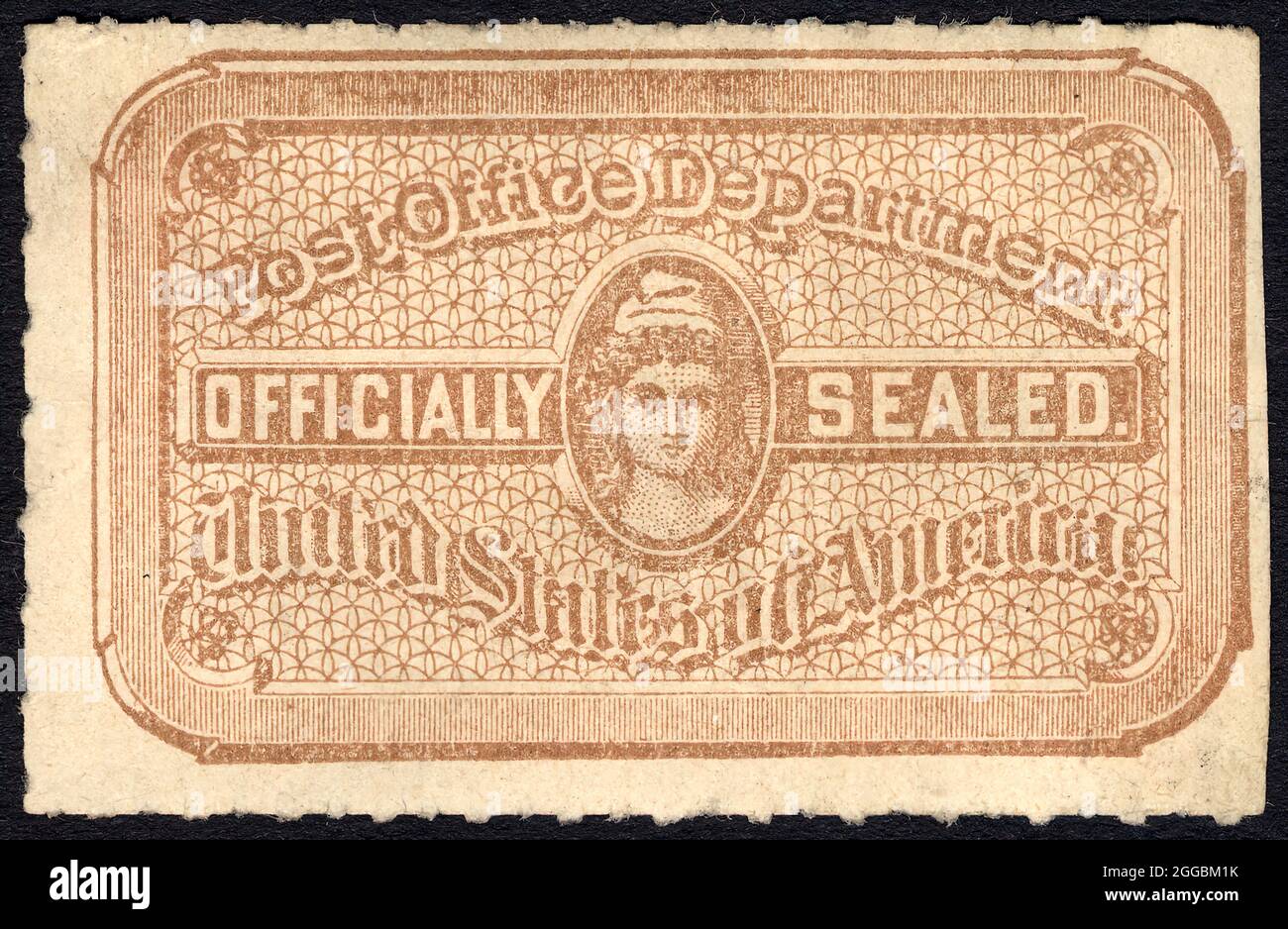 Post Office seal, 1892 Stock Photo Alamy