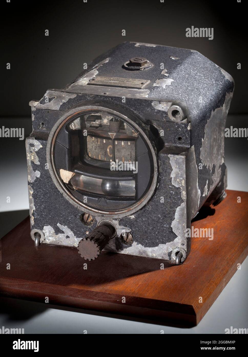 Cylindrical shaped panel mounted instrument, with white luminous