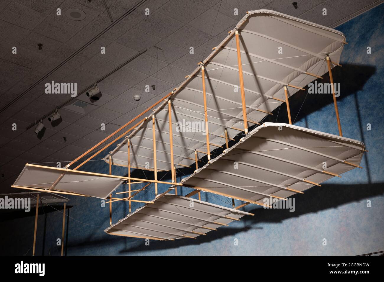 Full-size reproduction of the Wright brothers' 1900 glider, built in ...