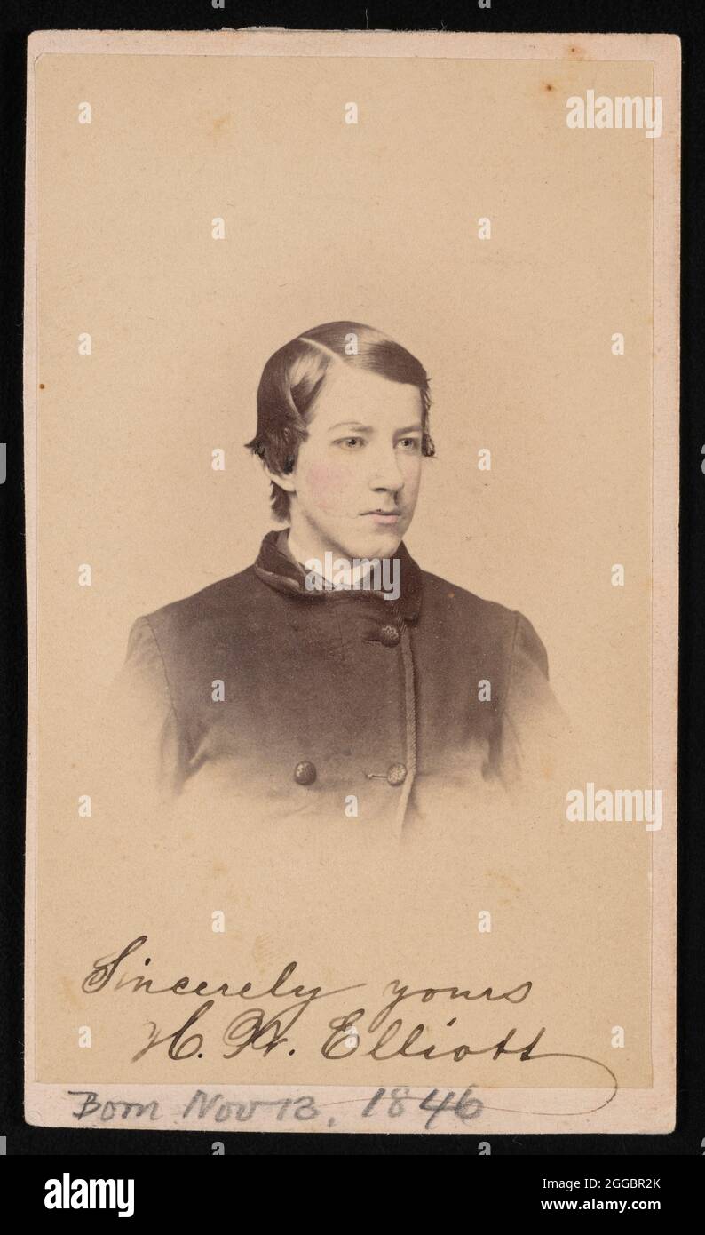 Portrait of Henry Wood Elliott (18461930), 1865 Stock Photo Alamy