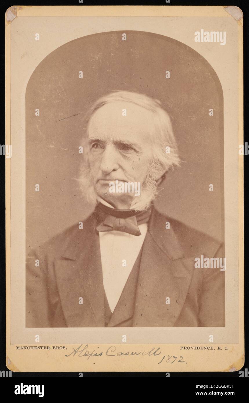 Portrait of Alexis Caswell (1799-1877), 1872. Stock Photo
