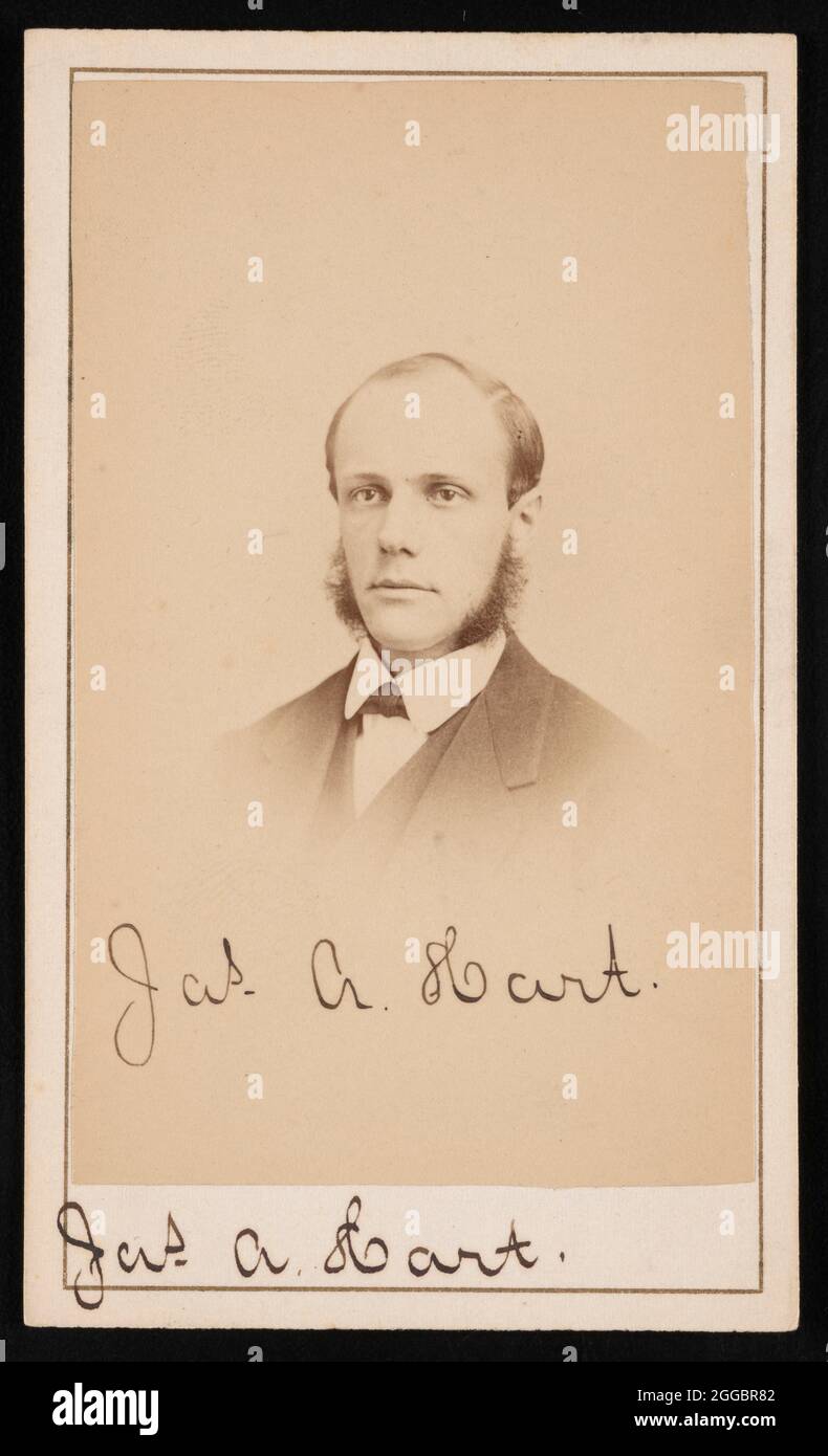 Portrait of James A. Hart, Circa 1870s. Stock Photo