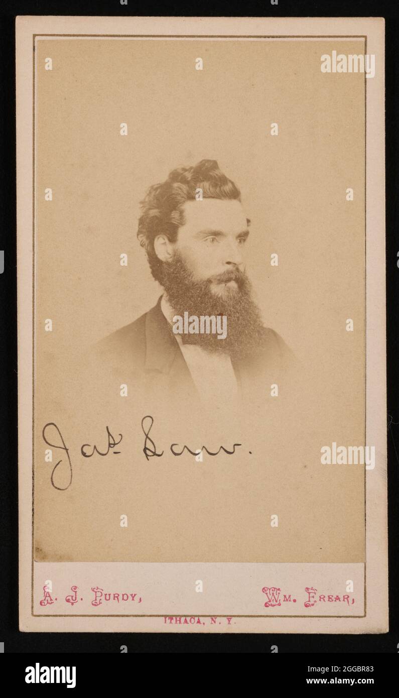 Portrait of James Law (1838-1921), Circa 1870s. Stock Photo