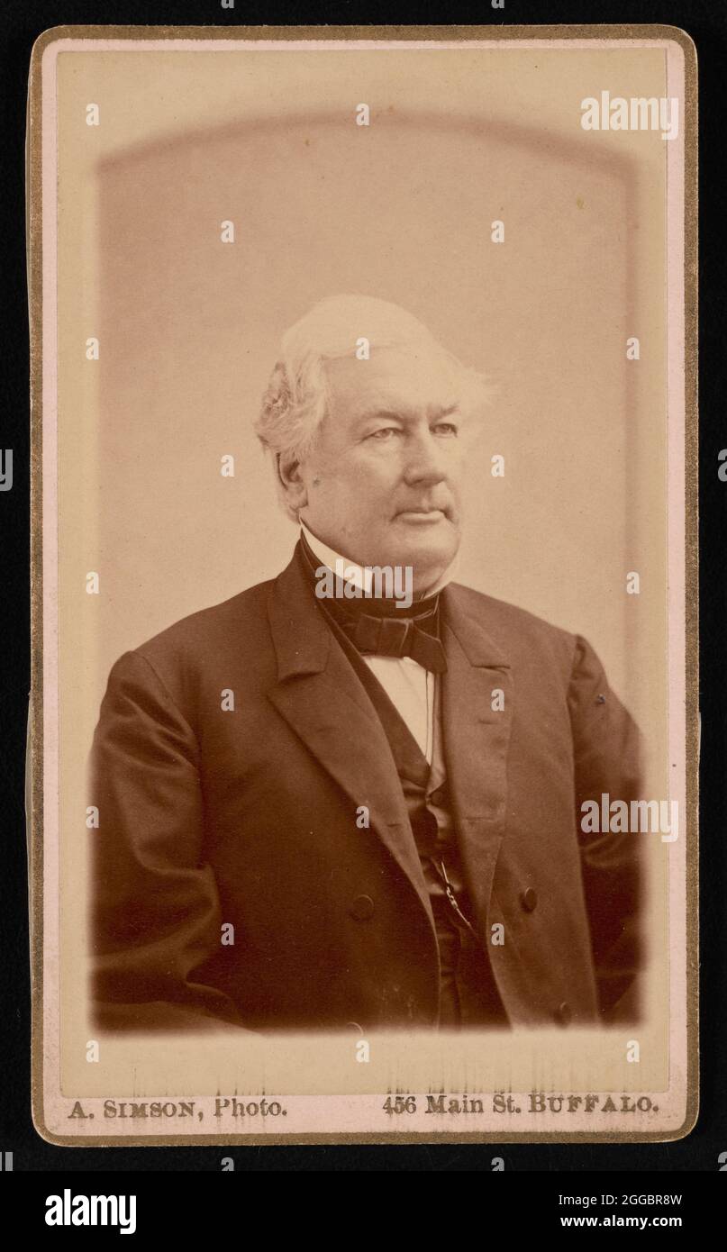 Portrait Of Millard Fillmore 1800 1874 Before 1874 Stock Photo Alamy