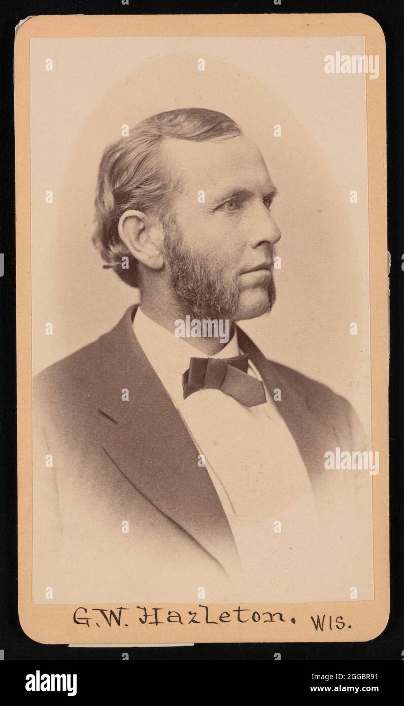Portrait of Gerry Whiting Hazleton (18291920), Before 1876 Stock Photo