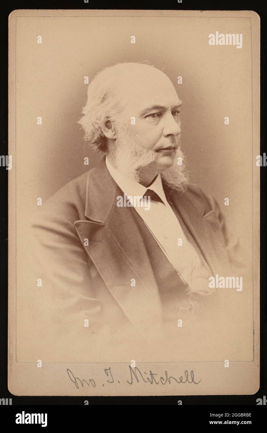 Portrait of John T. Mitchell, Between 1876 and 1880. Stock Photo