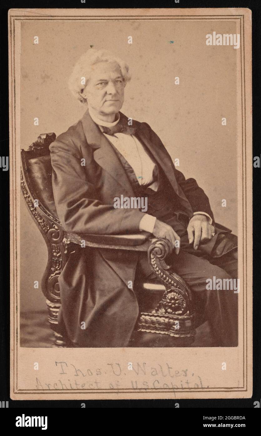 Portrait of Thomas Ustick Walter (1804-1887), Between 1866 and 1869. Stock Photo