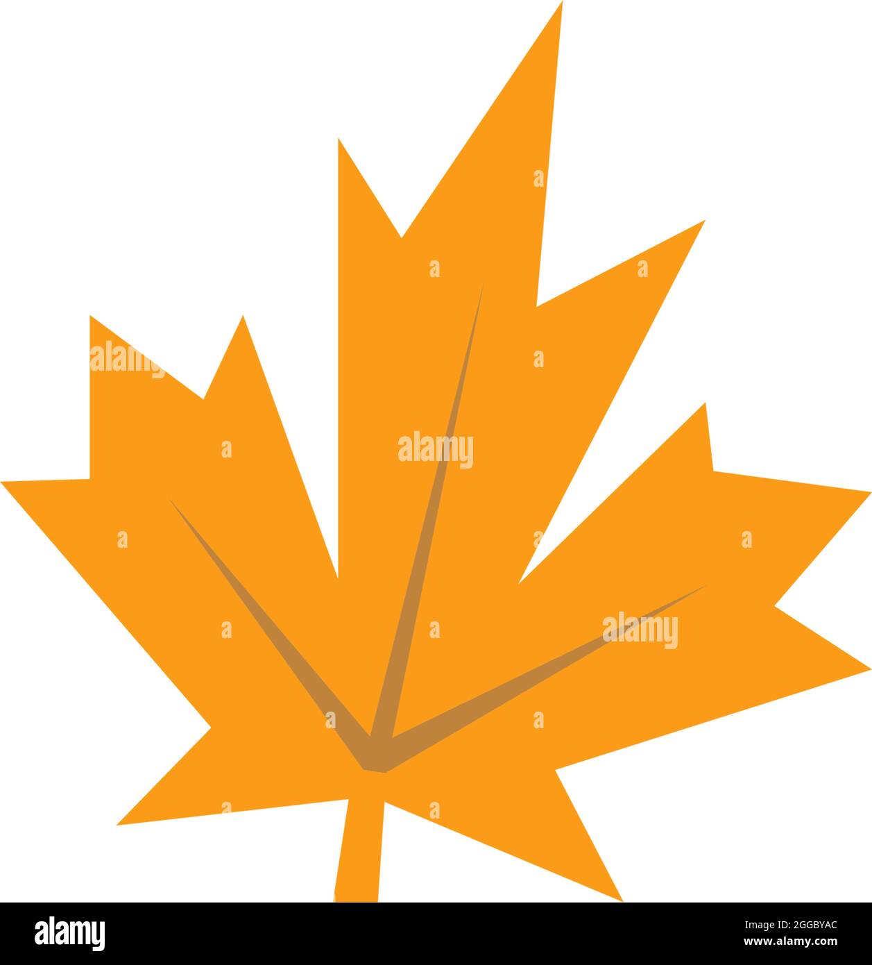 Autumn leaves icon flat design template vector Stock Vector